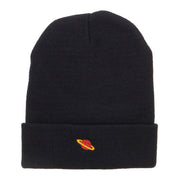 Mini Saturn Embroidered Long Beanie