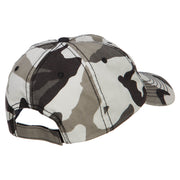 US Submarine Veteran Military Embroidered Enzyme Camo Cap