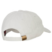 South Carolina with Map Outline Embroidered Washed Cotton Twill Cap