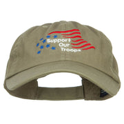 Support Our Troops Embroidered Low Cap