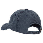 South Carolina with Map Outline Embroidered Washed Cotton Twill Cap