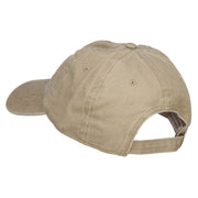 Scuba Dive Flag Embroidered Washed Dyed Cotton Cap