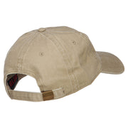 Scuba Dive Flag Embroidered Washed Dyed Cotton Cap