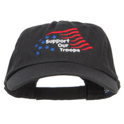 Support Our Troops Embroidered Low Cap