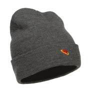 Mini Saturn Embroidered Long Beanie