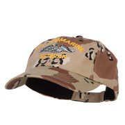 US Submarine Veteran Military Embroidered Enzyme Camo Cap