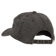 South Carolina with Map Outline Embroidered Washed Cotton Twill Cap