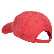 Scuba Dive Flag Embroidered Washed Dyed Cotton Cap