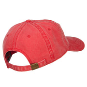 Scuba Dive Flag Embroidered Washed Dyed Cotton Cap