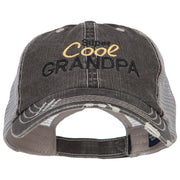 Super Cool Grandpa Embroidered Low Profile Cotton Mesh Cap