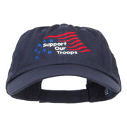 Support Our Troops Embroidered Low Cap