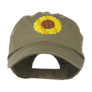 Sunflower Embroidered Cap