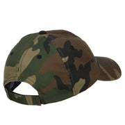 US Submarine Veteran Military Embroidered Enzyme Camo Cap