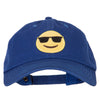 Sunglasses Emoji Patched Unstructured Washed Cap