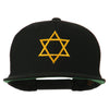 Star of David Embroidered Flat Bill Cap