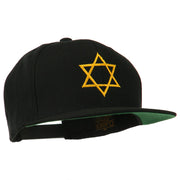 Star of David Embroidered Flat Bill Cap