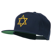 Star of David Embroidered Flat Bill Cap