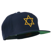 Star of David Embroidered Flat Bill Cap