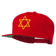 Star of David Embroidered Flat Bill Cap