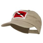 Scuba Diver Down Embroidered Low Profile Washed Cap