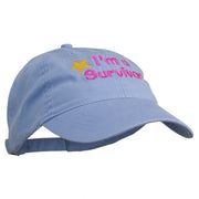 I'm a Survivor Embroidered Washed Cap