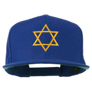 Star of David Embroidered Flat Bill Cap