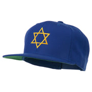 Star of David Embroidered Flat Bill Cap