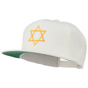 Star of David Embroidered Flat Bill Cap