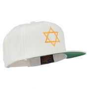 Star of David Embroidered Flat Bill Cap