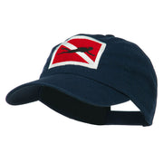 Scuba Diver Down Embroidered Low Profile Washed Cap