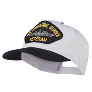 US Submarine Service Veteran Military Patched Two Tone High Cap