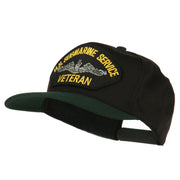 US Submarine Service Veteran Military Patched Two Tone High Cap