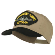 US Submarine Service Veteran Military Patched Two Tone High Cap