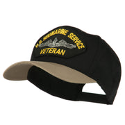 US Submarine Service Veteran Military Patched Two Tone High Cap