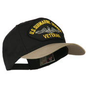 US Submarine Service Veteran Military Patched Two Tone High Cap