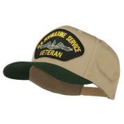 US Submarine Service Veteran Military Patched Two Tone High Cap