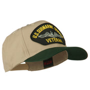 US Submarine Service Veteran Military Patched Two Tone High Cap