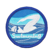 Swimming Embroidered Patches