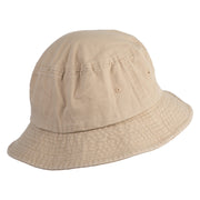 Simple UFO Design Embroidered Unisex Multipurpose Crushable Cotton Twill Bucket Hat - Khaki M
