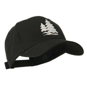 Christmas Trees with Snow Embroidered Cap