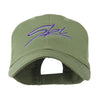 Ski Wording in Cursive Embroidered Cap