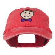 Smile Dad Embroidered Washed Cap