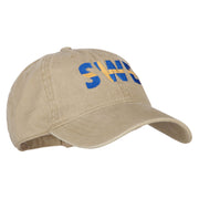 Sweden SWE Flag Embroidered Washed Cotton Twill Cap