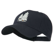 Christmas Trees with Snow Embroidered Cap