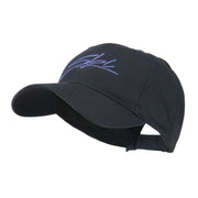 Ski Wording in Cursive Embroidered Cap