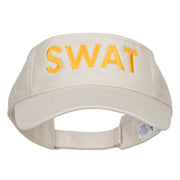 SWAT Embroidered Cotton Washed Visor