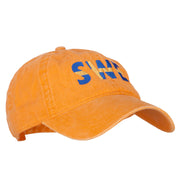 Sweden SWE Flag Embroidered Washed Cotton Twill Cap