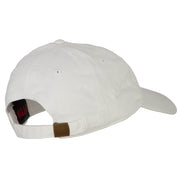 Wisconsin with Map Outline Embroidered Washed Cotton Twill Cap