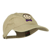 Smile Dad Embroidered Washed Cap