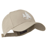 Christmas Trees with Snow Embroidered Cap